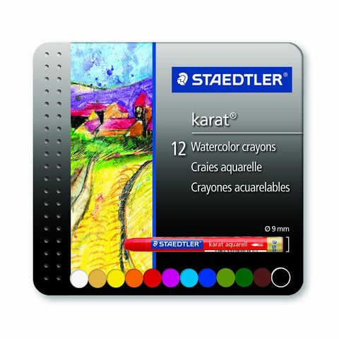 Karat Watercolor Crayons - 12 count