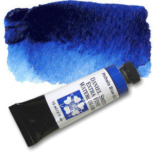 Phthalo Blue GS (PB15) 15ml Tube, DANIEL SMITH Extra Fine Watercolor