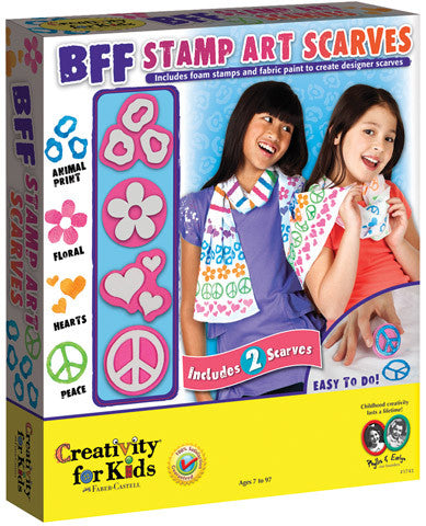 BFF Stamp Art Scarves Kit