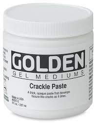 Golden Crackle Paste 8 oz